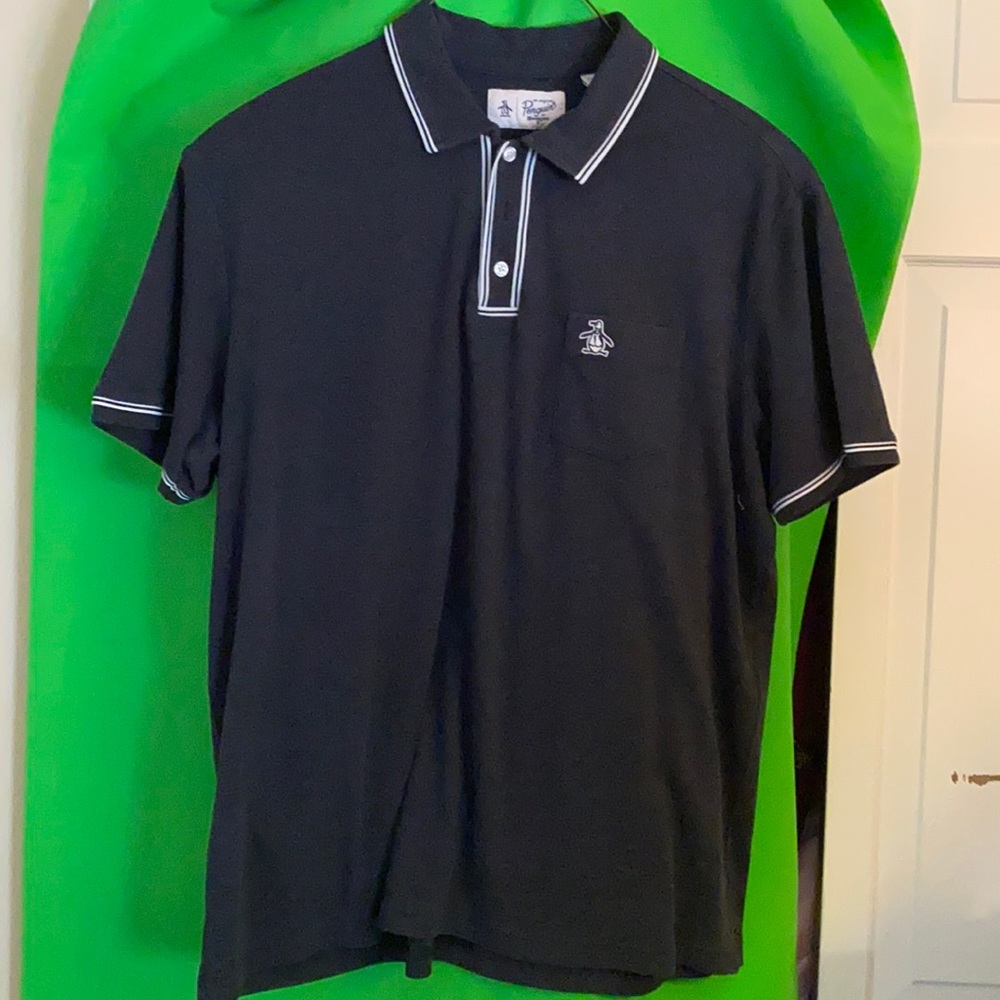 Original penguin blue XL cotton polo